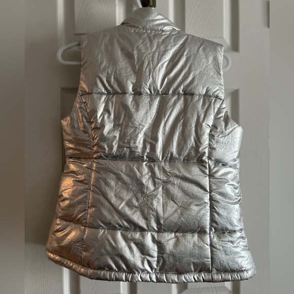 Michael Kors Silver Puffer Vest - Picture 9 of 16
